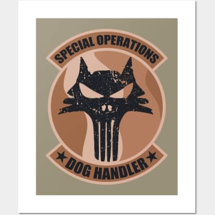 Special Operations Dog Handler (distressed) Posters and Art